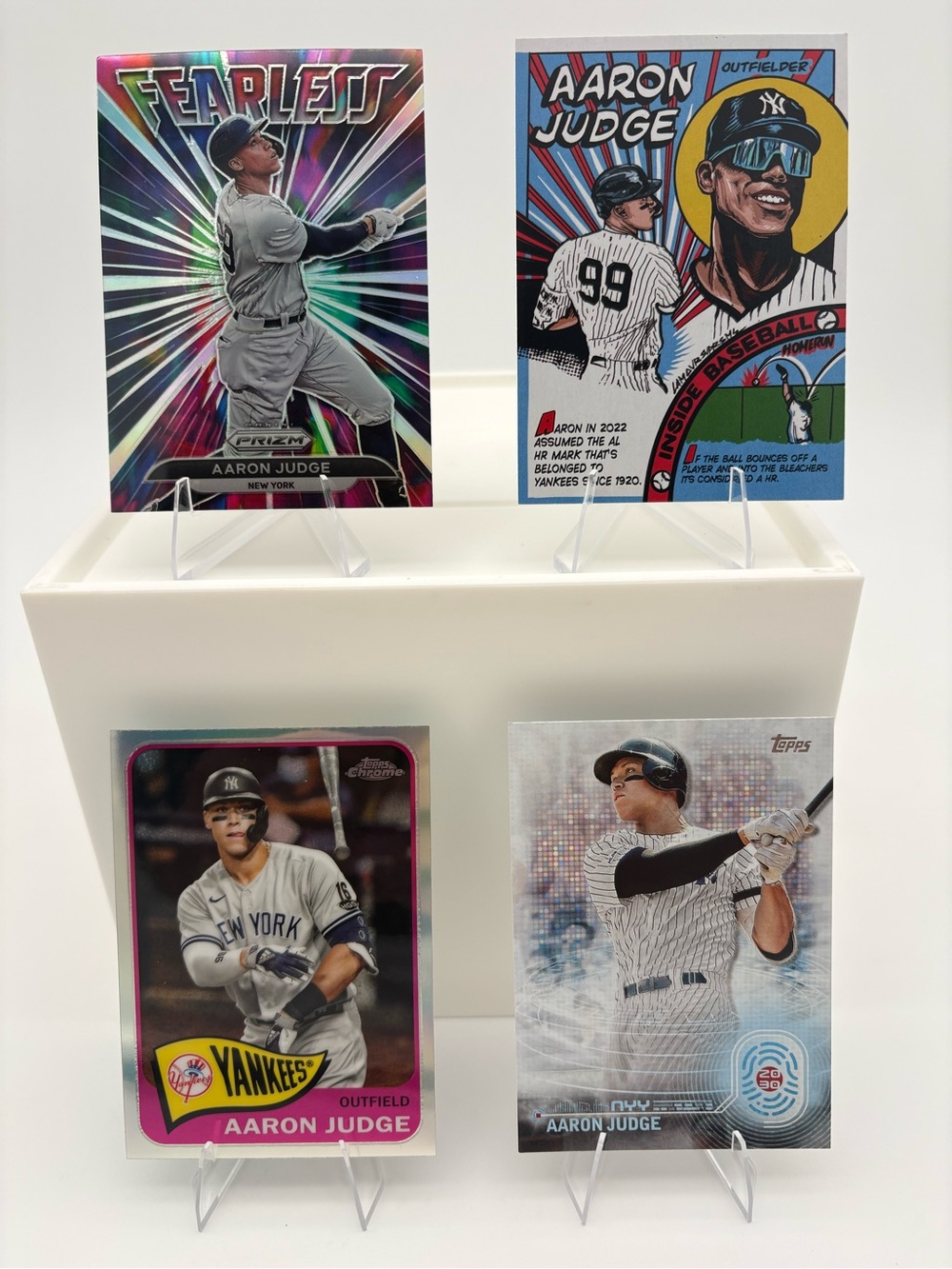Aaron Judge Yankees 4-Card Lot 🔥 Inserts 🔥 Panini & Topps